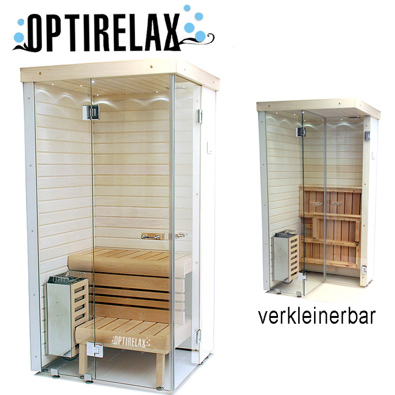 Mini Sauna Hotrelax E105 - klappbare Sauna | OPTIRELAX® - Whirlpool,  SwimSpa, Sauna Shop